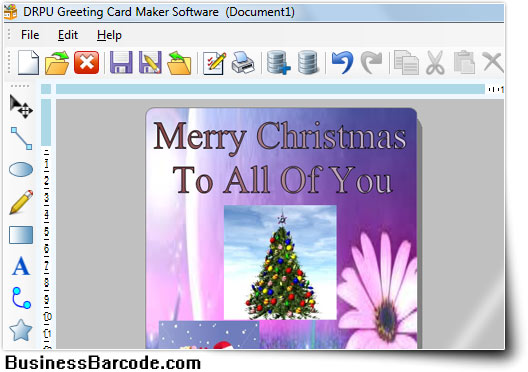Screenshot of Christmas Greeting Card Maker