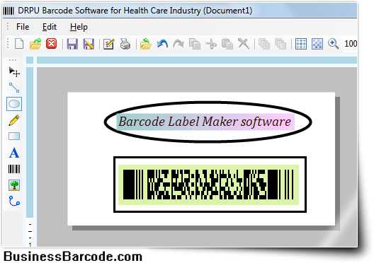 Screenshot of Healthcare Barcode