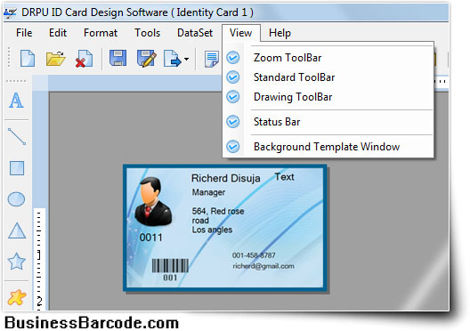 Business ID Card Software