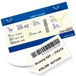 Airline ticketing barcode