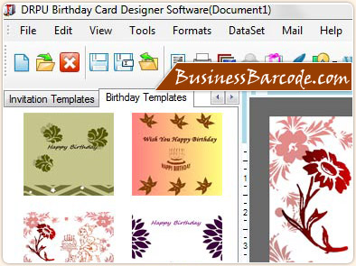 Birthday Cards Designing Software Screenshot
