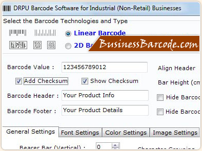 Industrial Manufacturing and Warehousing Barcode Generator Sequentail Series