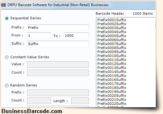 Industrial Manufacturing and Warehousing Barcode Generator Codabar Font General Settings