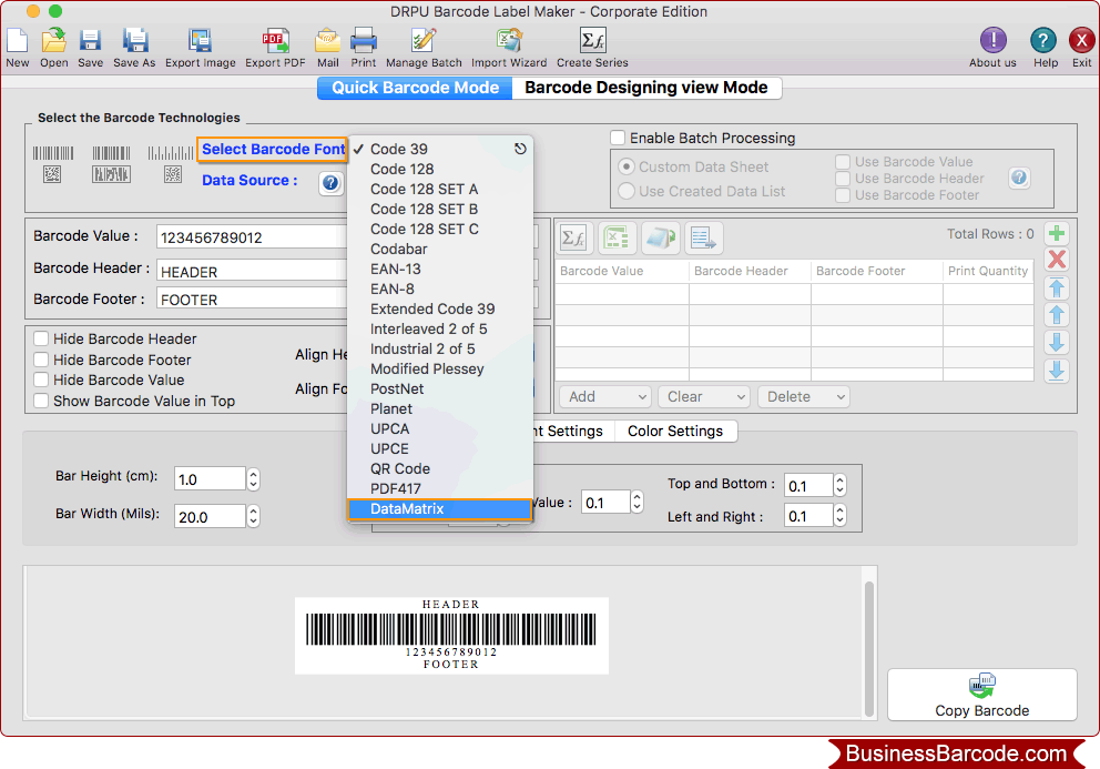Barcode Label Maker (For MAC) Corporate Edition screenshots