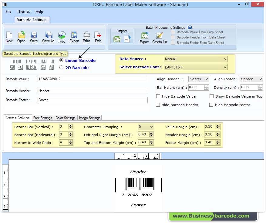 Barcode Label Maker (Standard Edition) screenshots BusinessBarcode