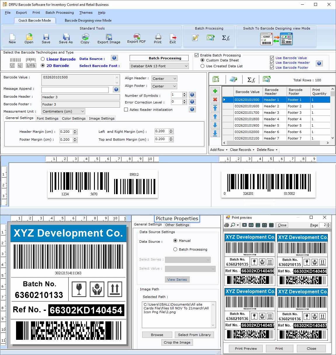 Windows 7 Barcode Maker for Inventory Control 9.3.0.1 full