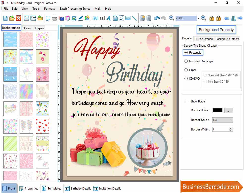 Birthday Cards Maker Software