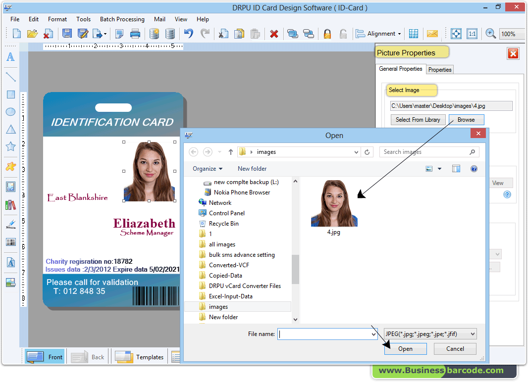 ID Card Designer Tool