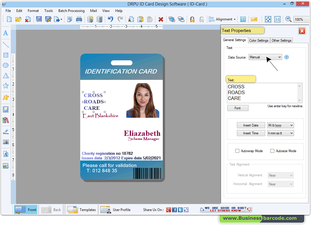 ID Card Designer Tool