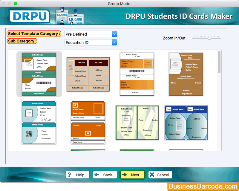 Select any one Student ID Card Design sample