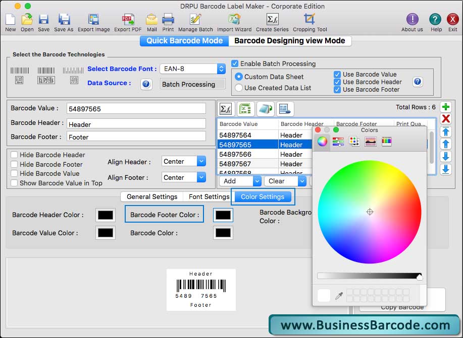 Barcode Label Maker (For MAC) Corporate Edition