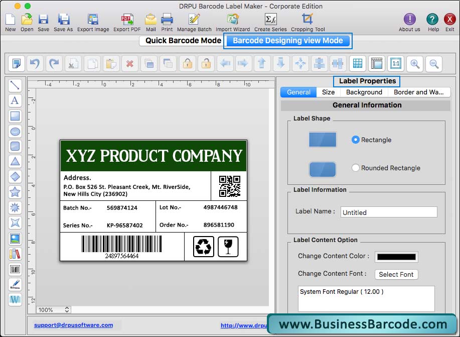  Barcode Label Maker (For MAC) - Corporate Edition
