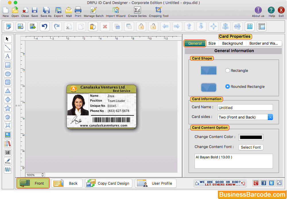 Designed ID Card