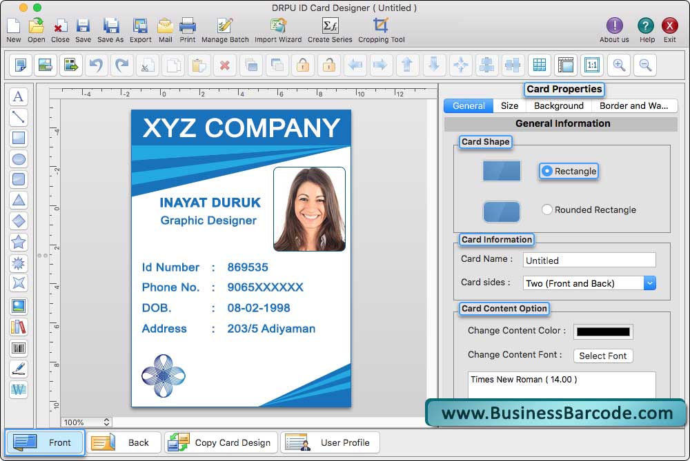 Mac ID Card Design Software