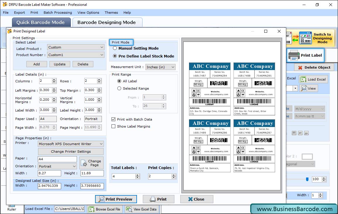 Print Labels