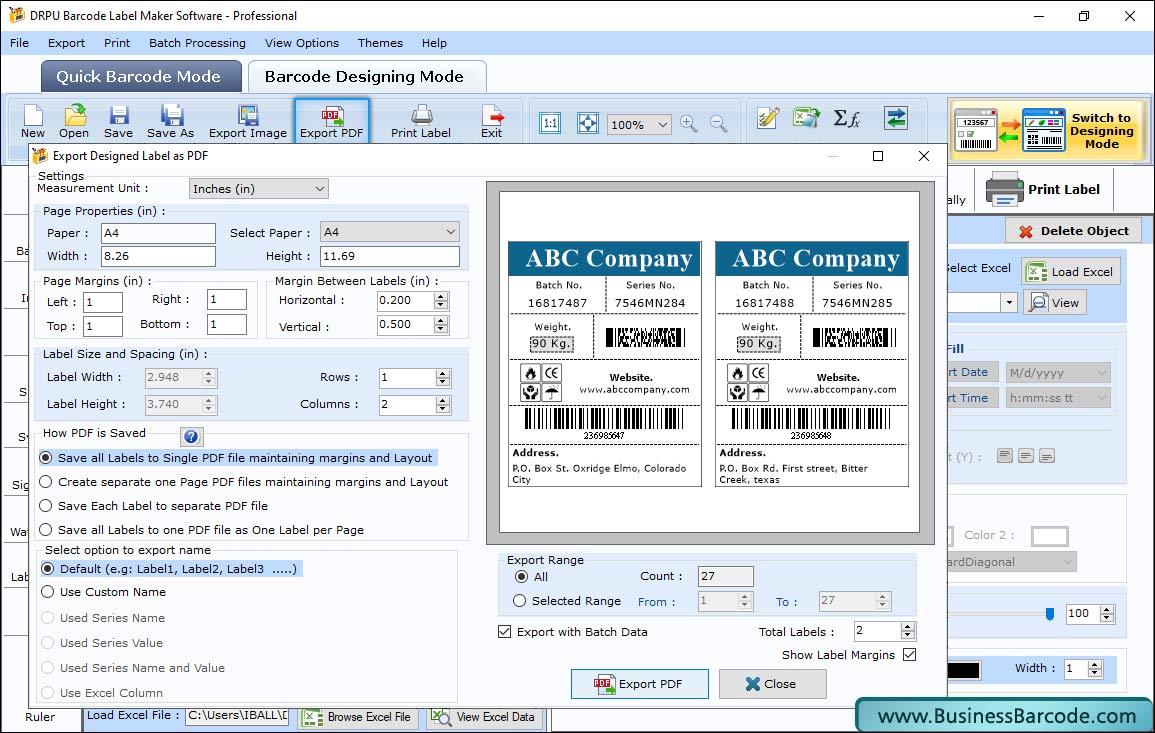 Barcode Label Maker (Professional Edition)