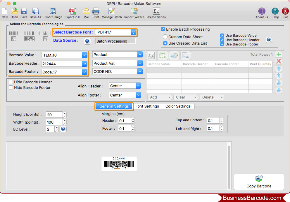 Barcode Label Maker (For MAC)
