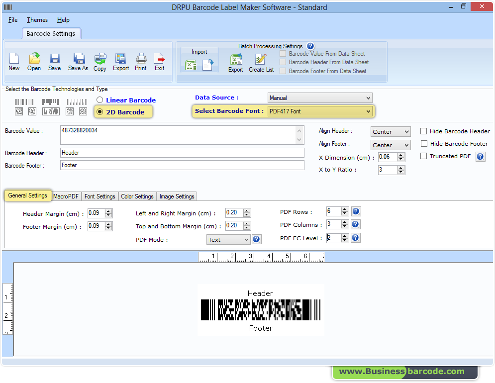 Software Barcode Maker - Standard Edition