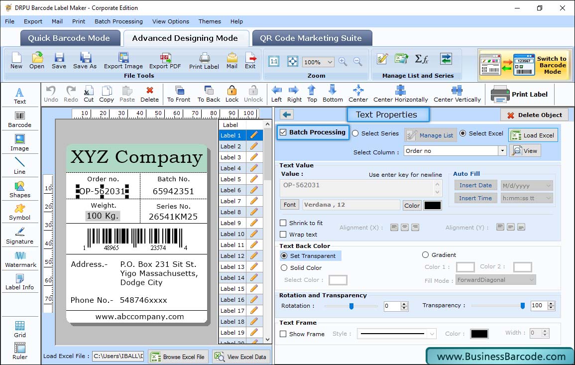  Barcode Label Maker - Corporate Edition